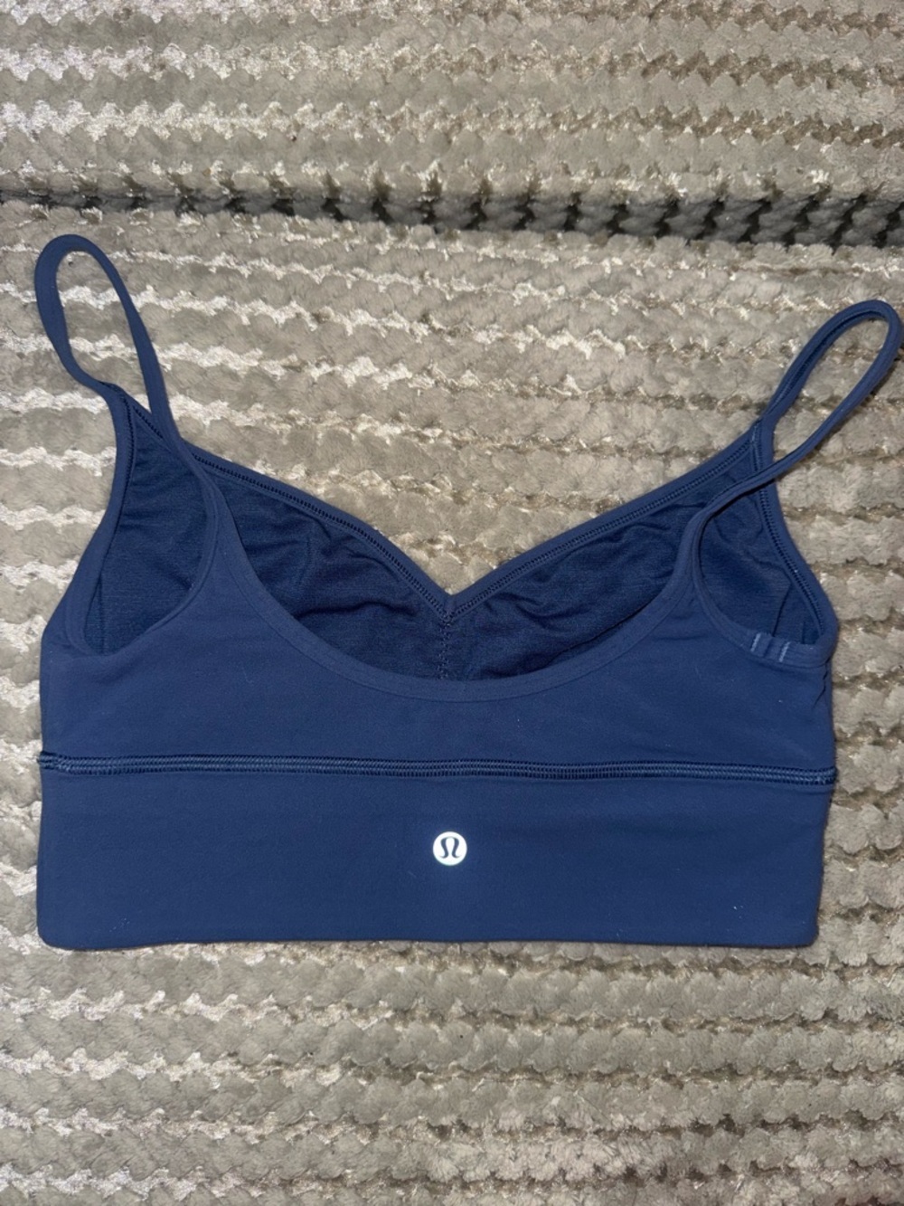 lululemon athletica Navy Blue V-Neck Bralette with Thin Straps - Picture 3 of 5